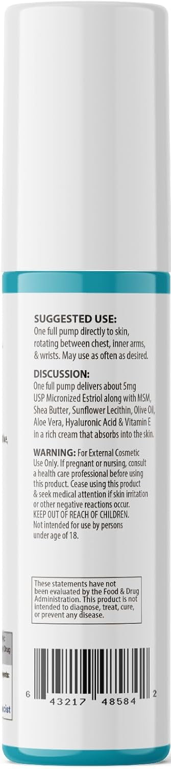 HelloPharmacist Estriol 5.0 - Bioidentical 3 Oz