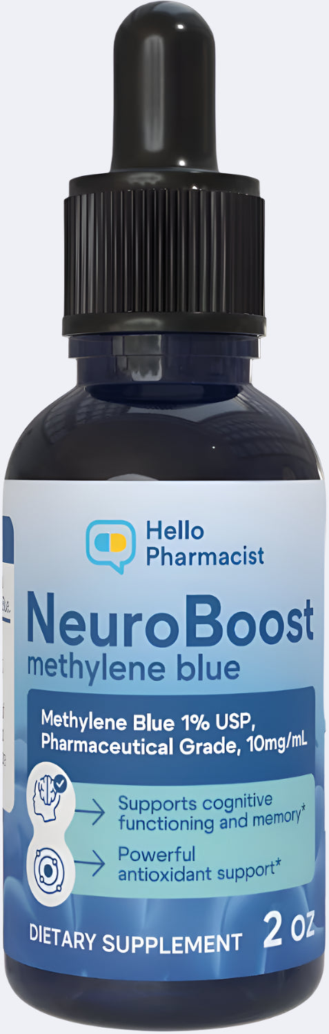 HelloPharmacist NeuroBoost Methylene Blue 1% - 2 Ounces