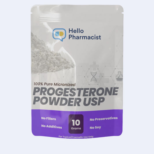 HelloPharmacist 100% Pure Progesterone Powder USP (Micronized)