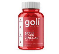 Goli Nutrition Apple Cider Vinegar Gummies With 'The Mother' - 60 Count